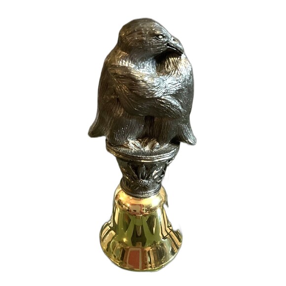 Michael Ricker Pewter Friendship Commemorative Bell 1993 Penguins Limited Ed - Picture 1 of 11